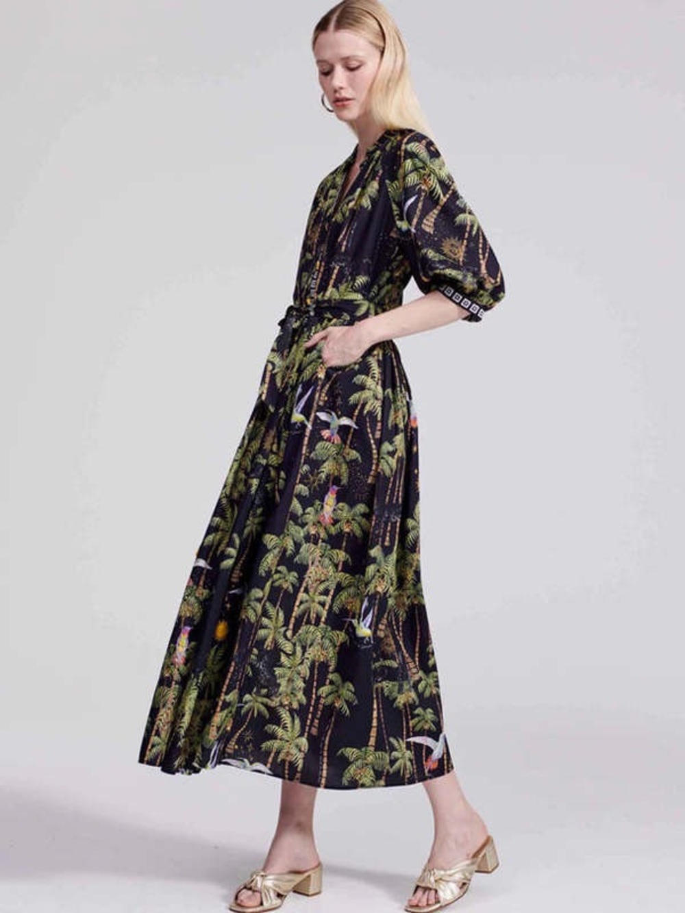 Floral midi dress